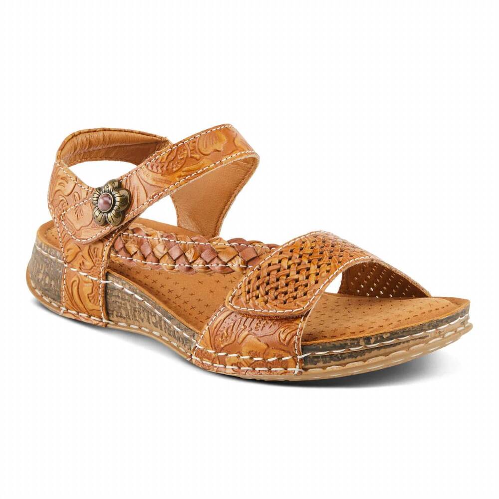 NEW L'ARTISTE women's popular sandal in camel